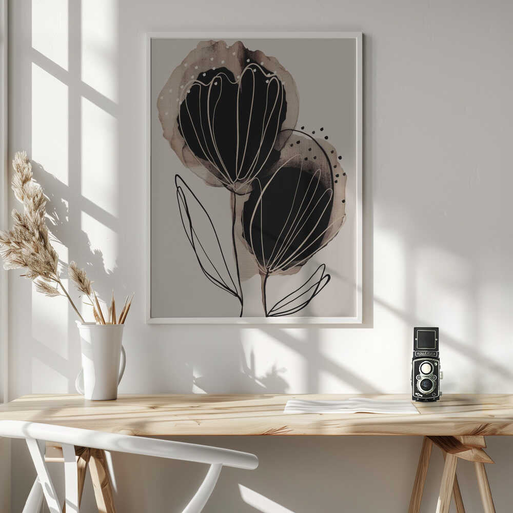 Ink Blossom Duo Poster