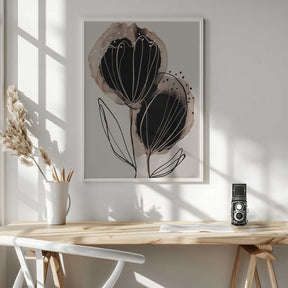 Ink Blossom Duo Poster