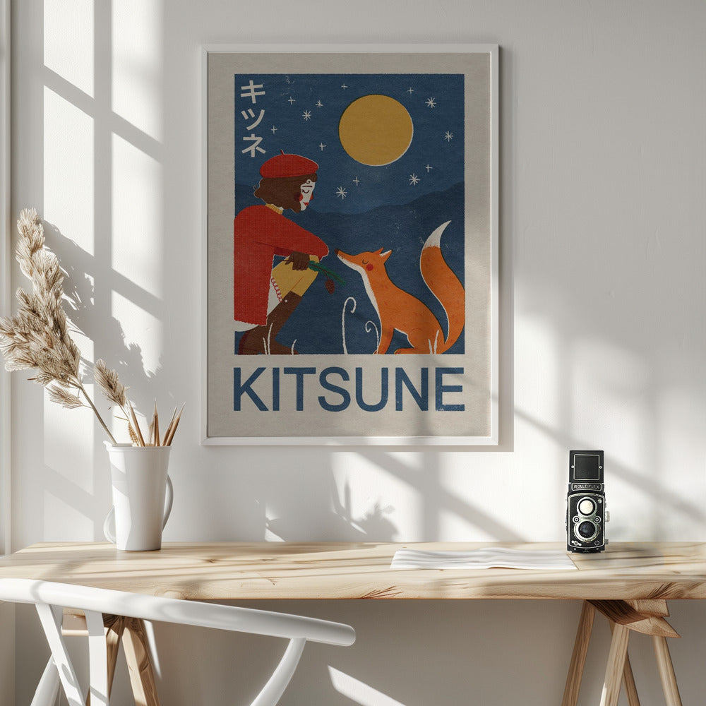 Kitsune Fox Poster