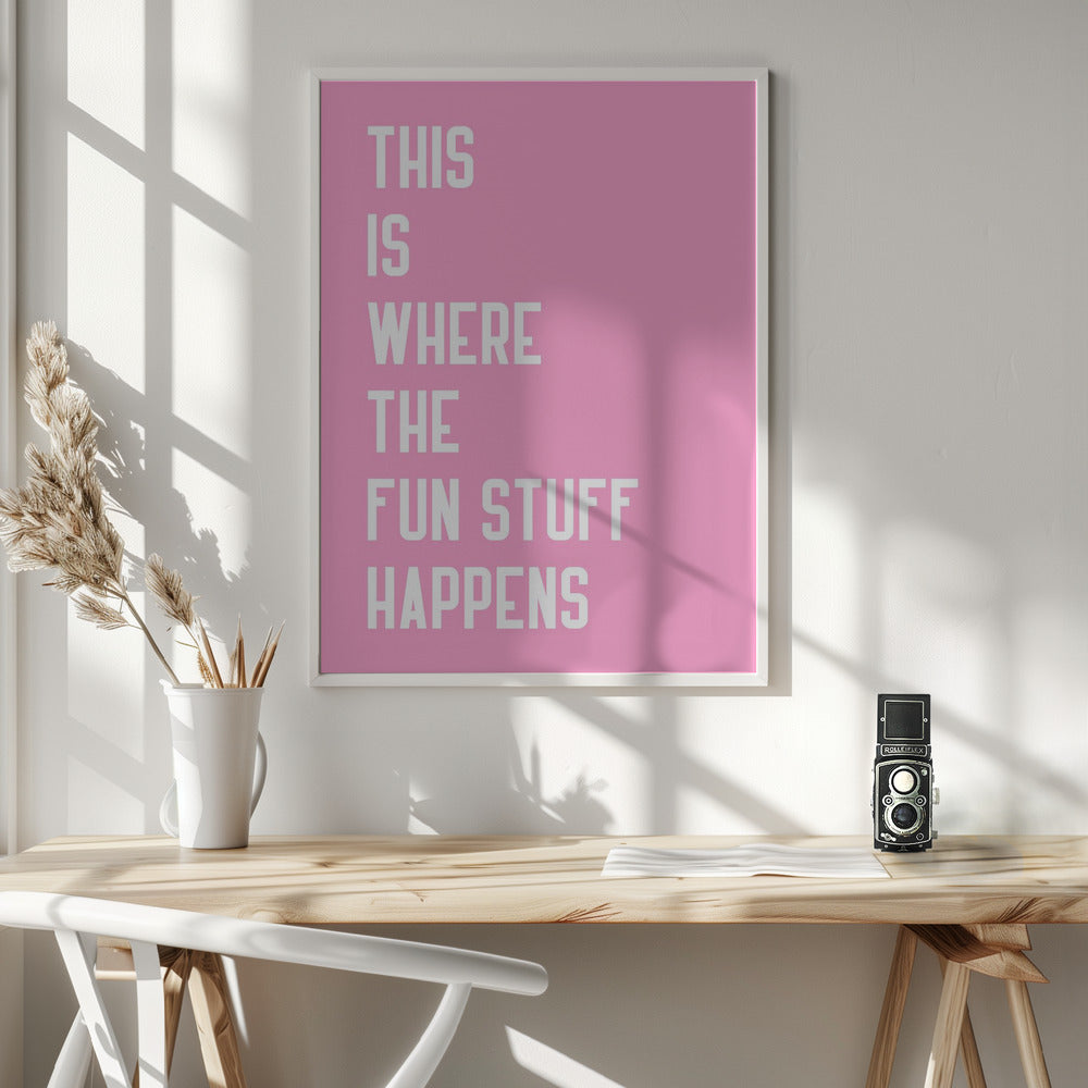 Where the fun stuff happen Poster