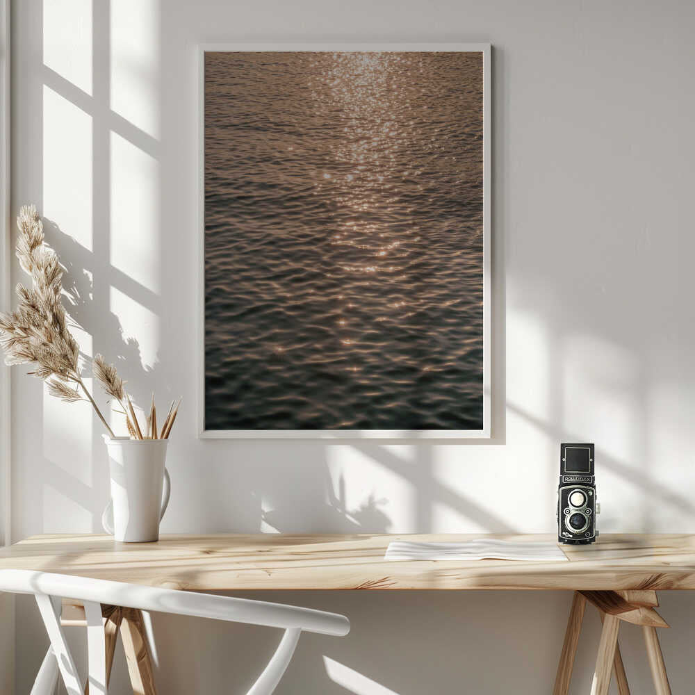 Sunset at Sea Poster