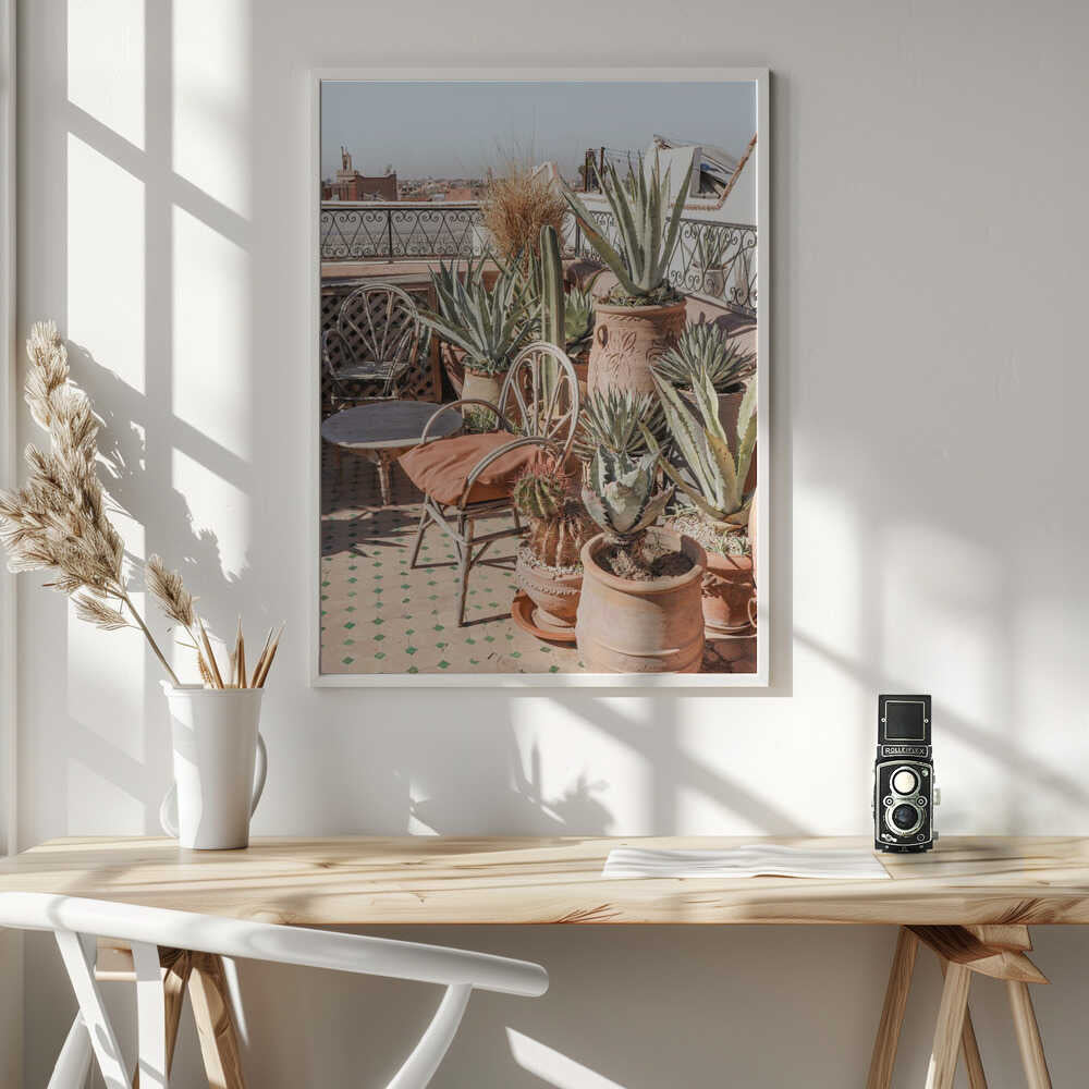 Rooftop in Marrakech Poster