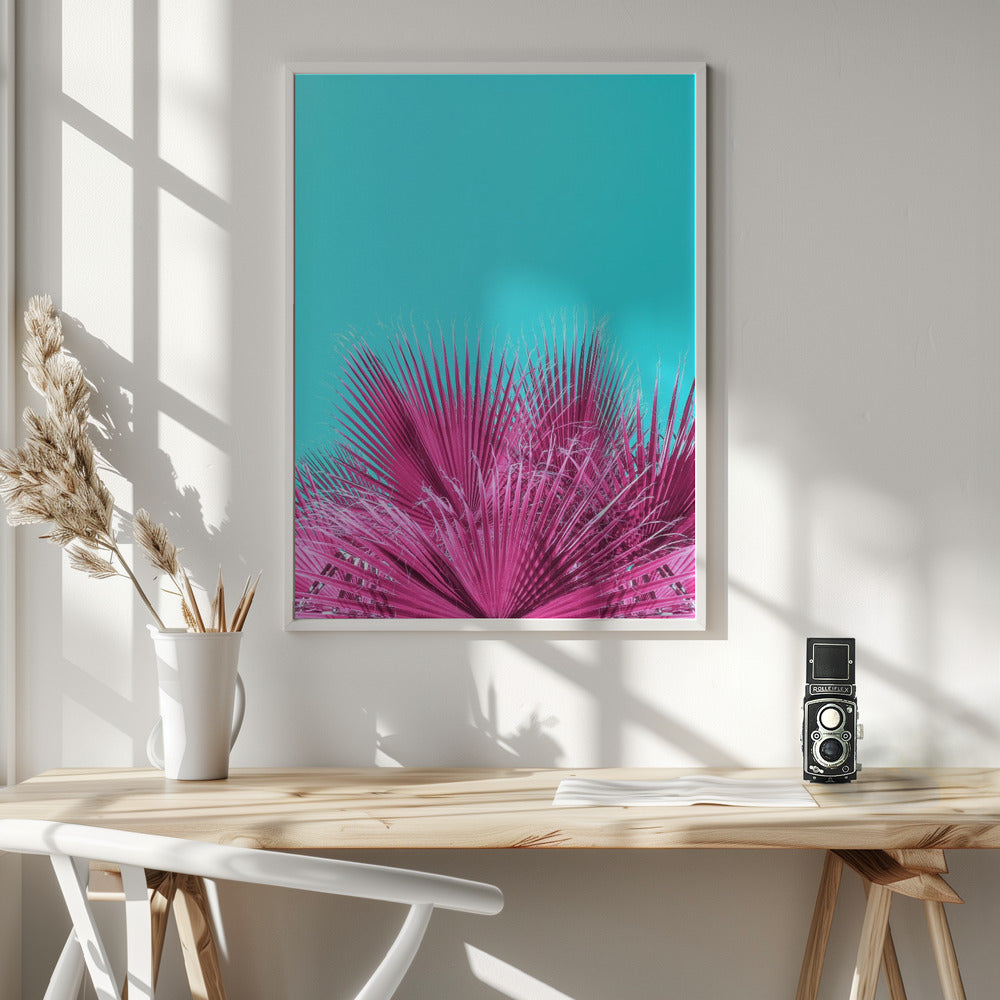 Electric Pink Palm Fronds