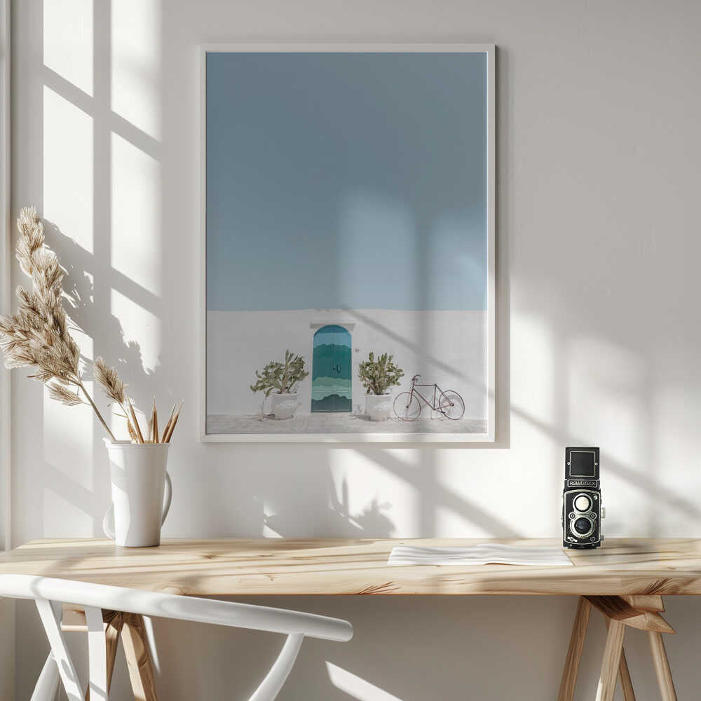 Ostuni blue door Poster
