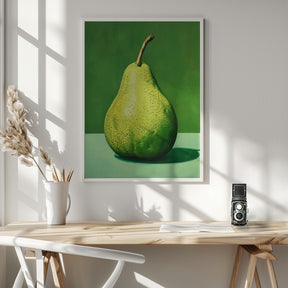 Green Pear Poster