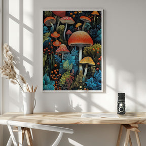 Nature 1 mushrooms Poster