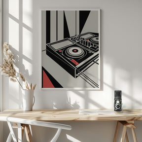 DJ Mixer - Bauhaus Style Poster