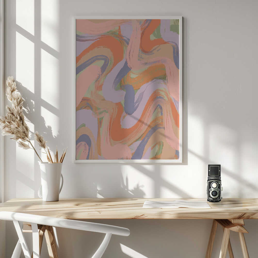 Swirling Hues Poster