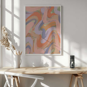 Swirling Hues Poster