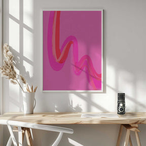Neon Waves Poster