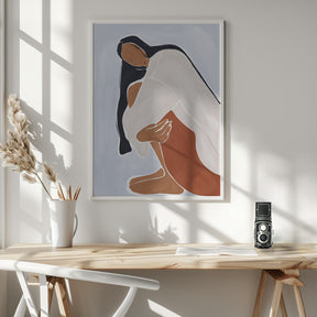 Woman Embracing Herself Print By Ivy Green Illustrations Poster