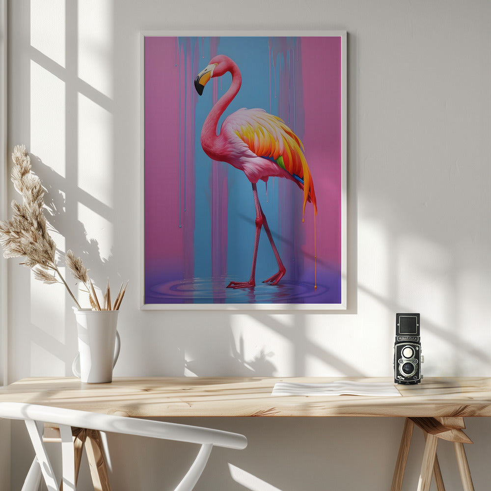 Flamingo Pop Art Poster