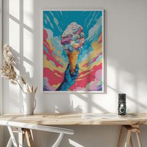 Ice Cream Pop Art Poster