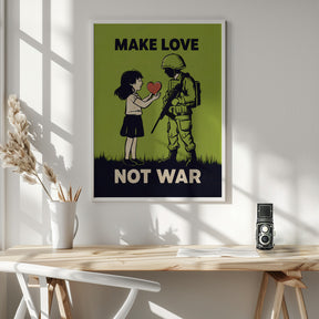 Make Love   Not War Poster