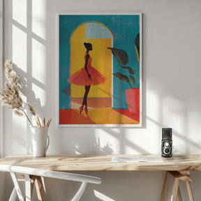 Caribbean Ballerina Poster