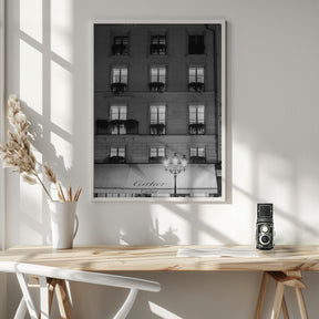 Paris Place Vendome Black and White Poster