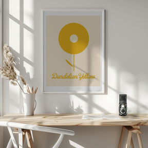 Pandc Dandelionyellow Copy Poster