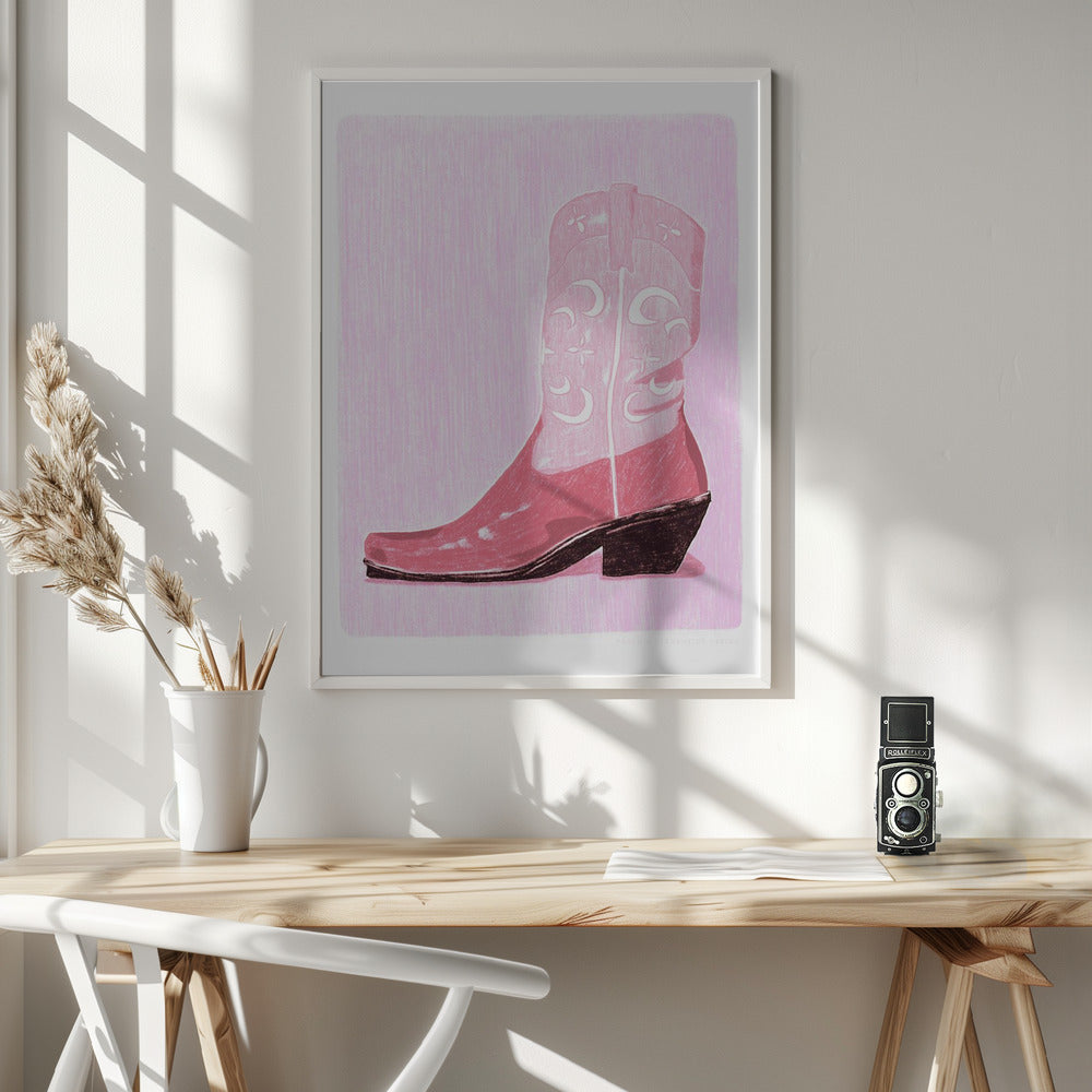 P&amp;c Cowgirlboot Poster