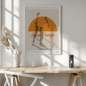 Sunset Orange Poster