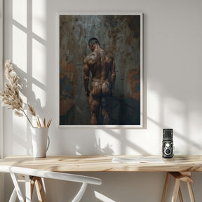 The naked painter Poster