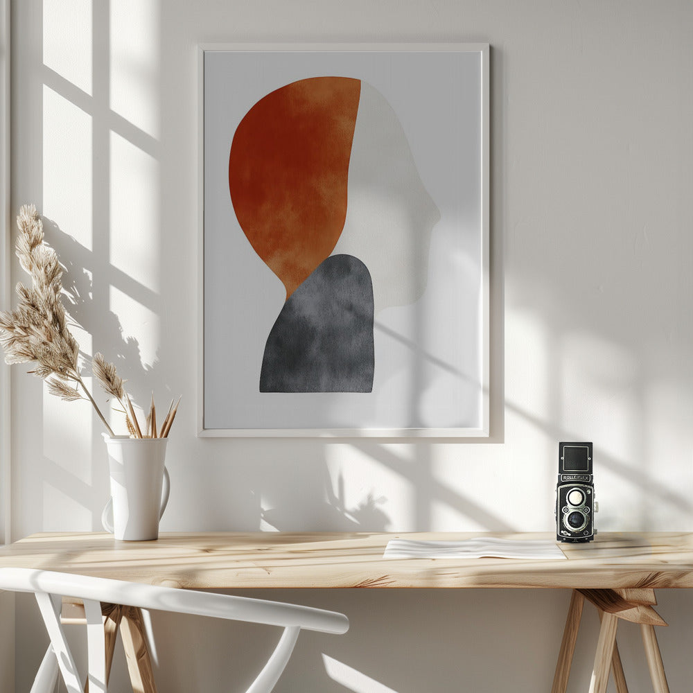 Abstract Minimalist Shapes No 2 Poster