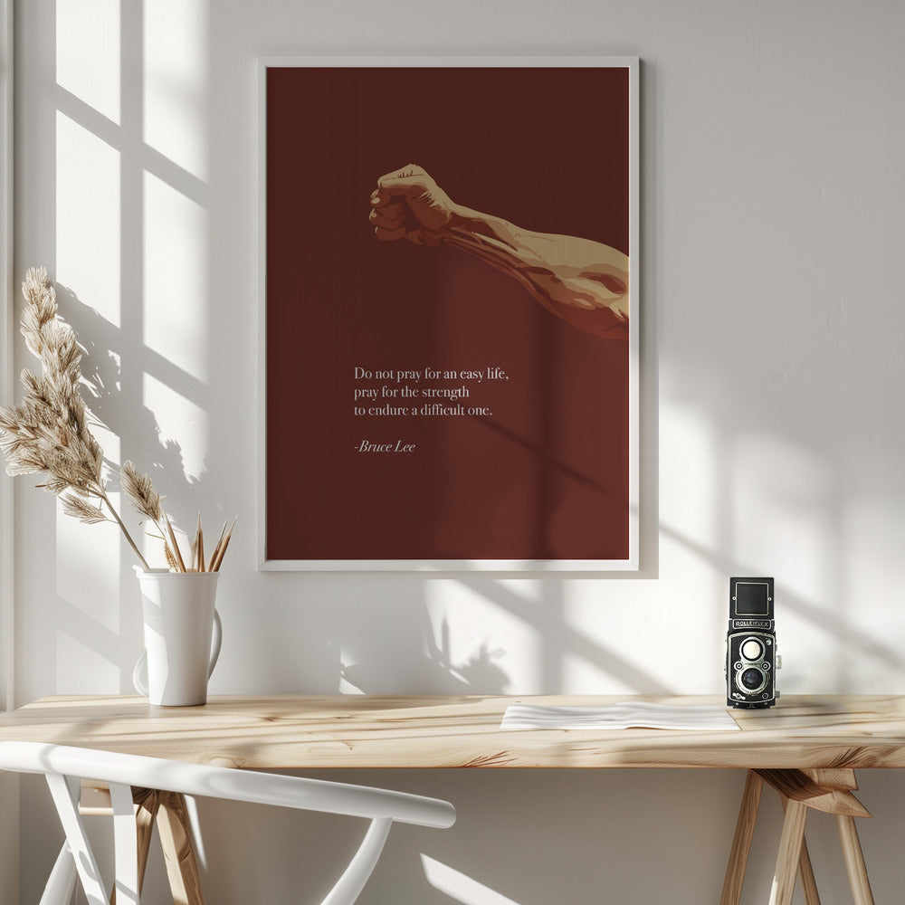 Bruce Lee Quote Poster