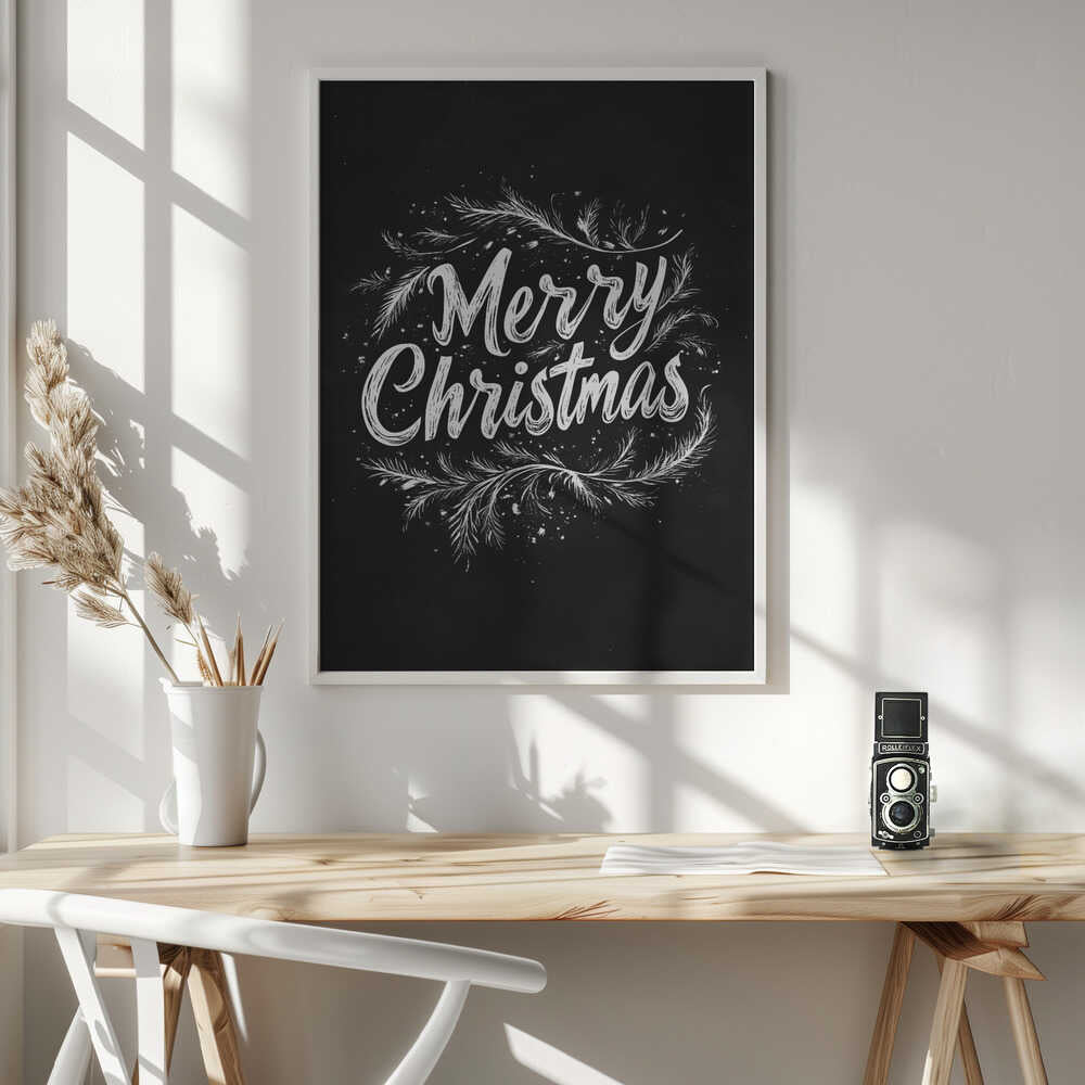 Holiday Chalk Wishes Poster