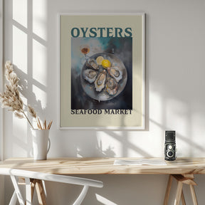 Oysters Seafood Market Poster