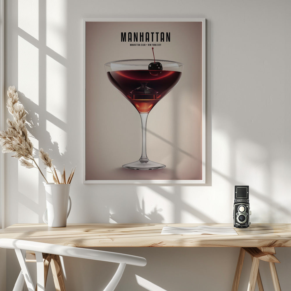 Manhattan Cocktail Poster