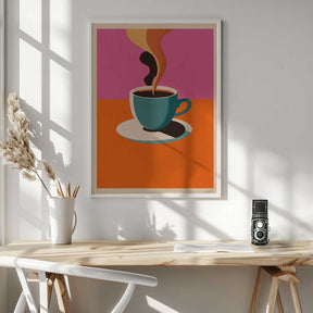 Coffee Steam Poster