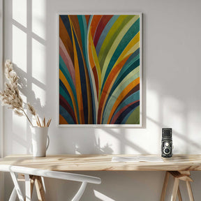 Dancing Stripes In Color Poster