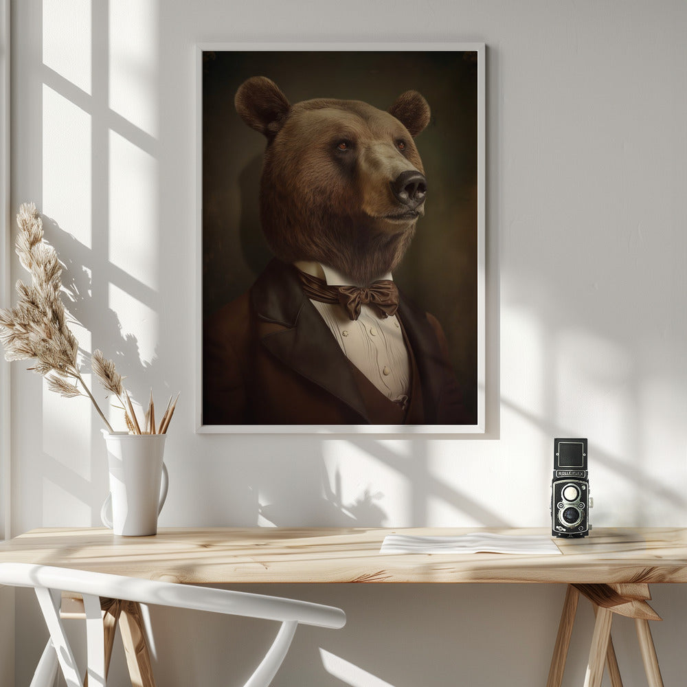 Bear Portrait Poster