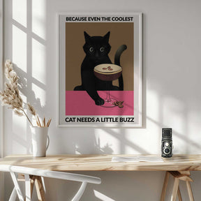 A4 Cat & Espresso 01.png Poster