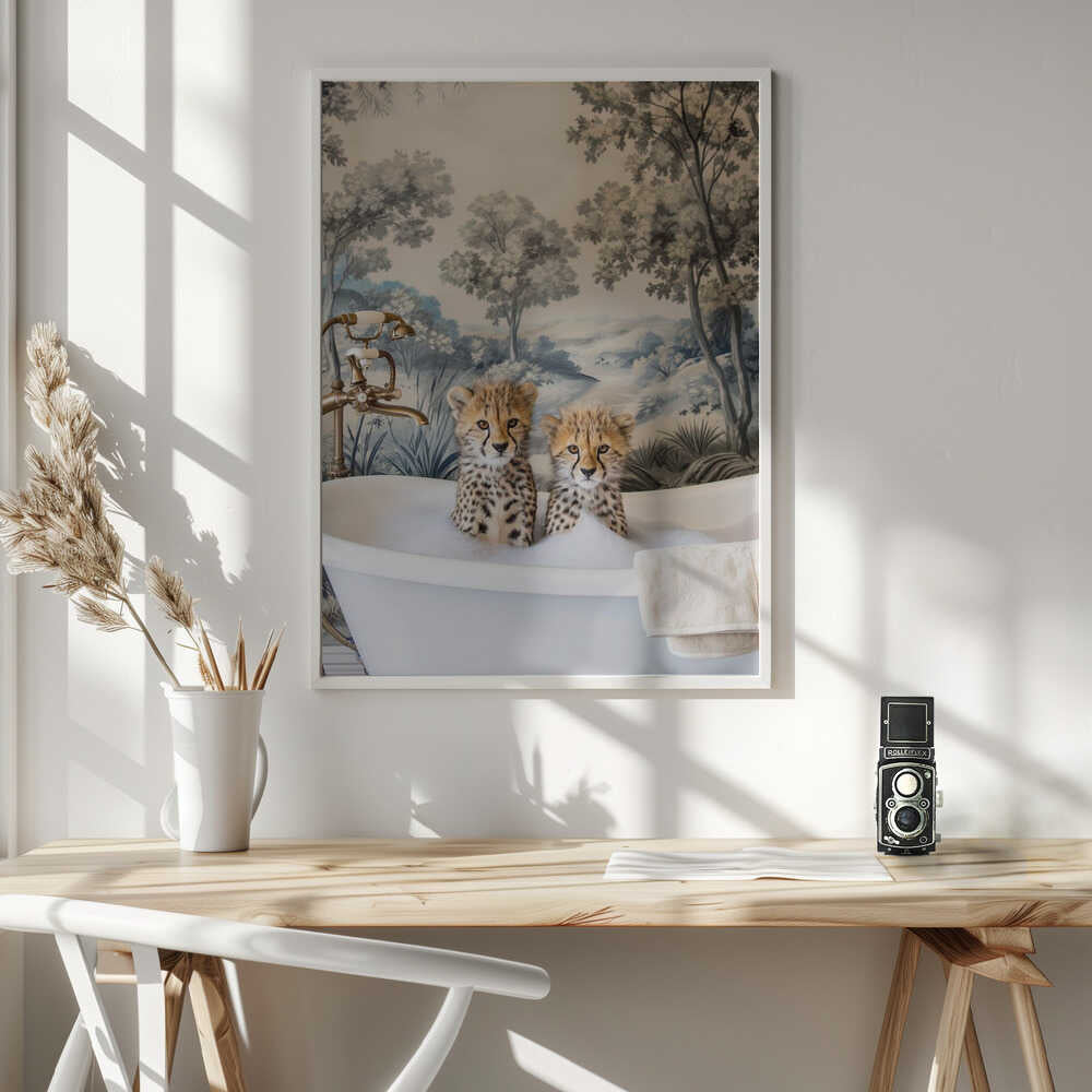 Cheetah Bath Time Duo Poster