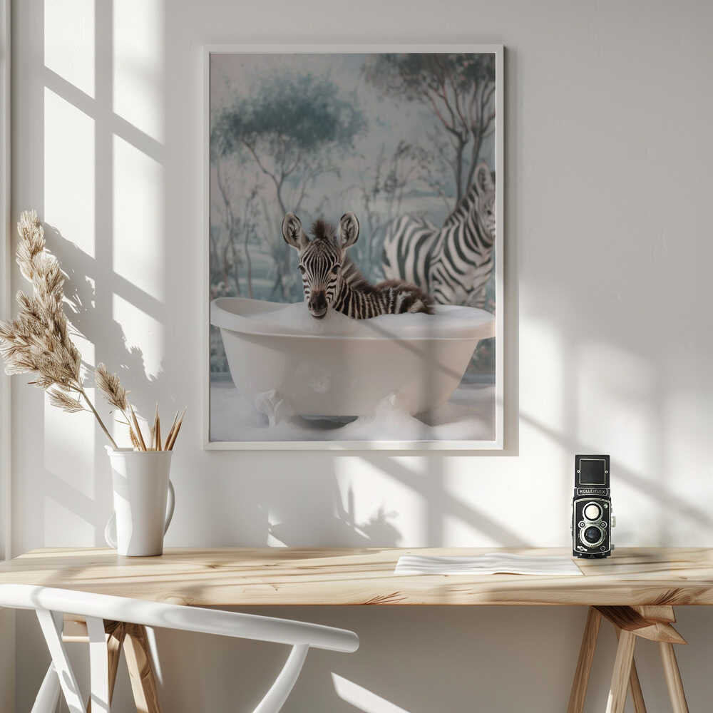 Striped Bubble Joy Poster