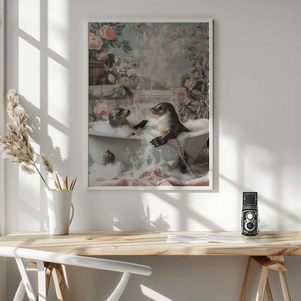 Seal Bath Bliss Poster