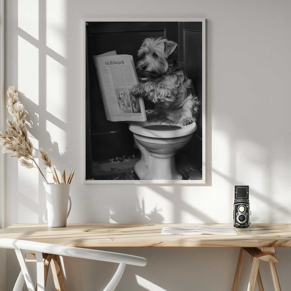 Doggy Doing A Doo Doo Poster