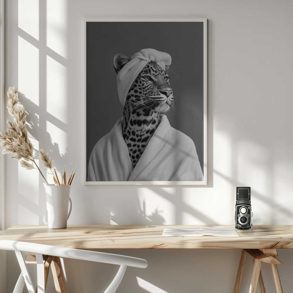 Lady Leopard Spa Day Poster