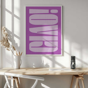 Bold Purple Typework Poster