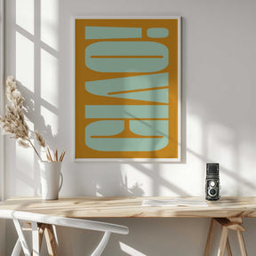 Mint Orange Harmony Poster