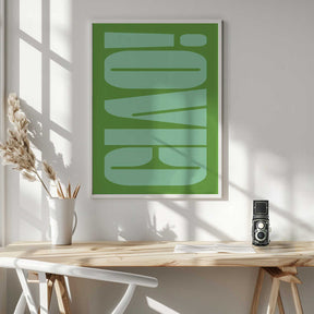 Green Tone Illusion Poster