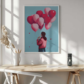 Love Balloons Flight Poster