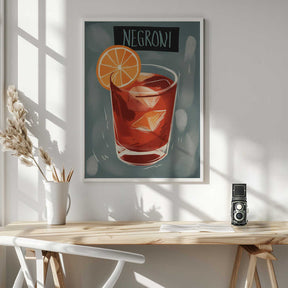 Sunset in a Glass Poster