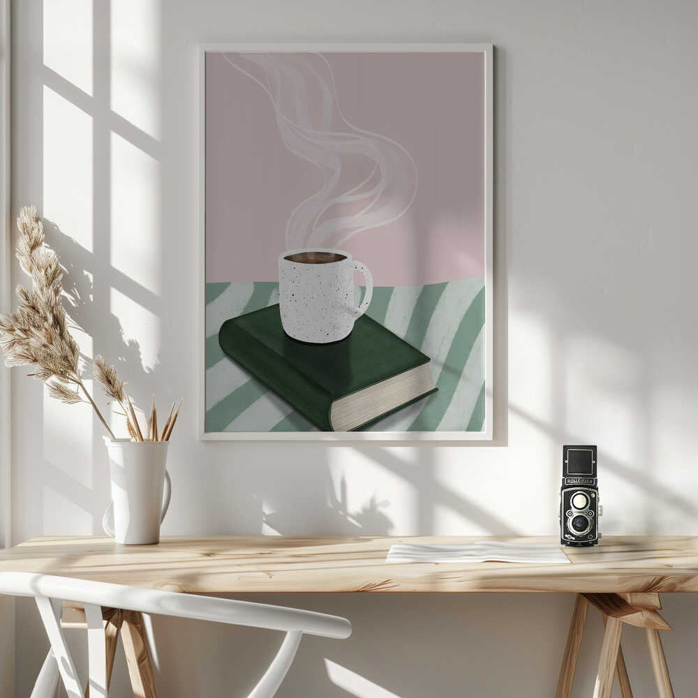 Coffee and book Poster