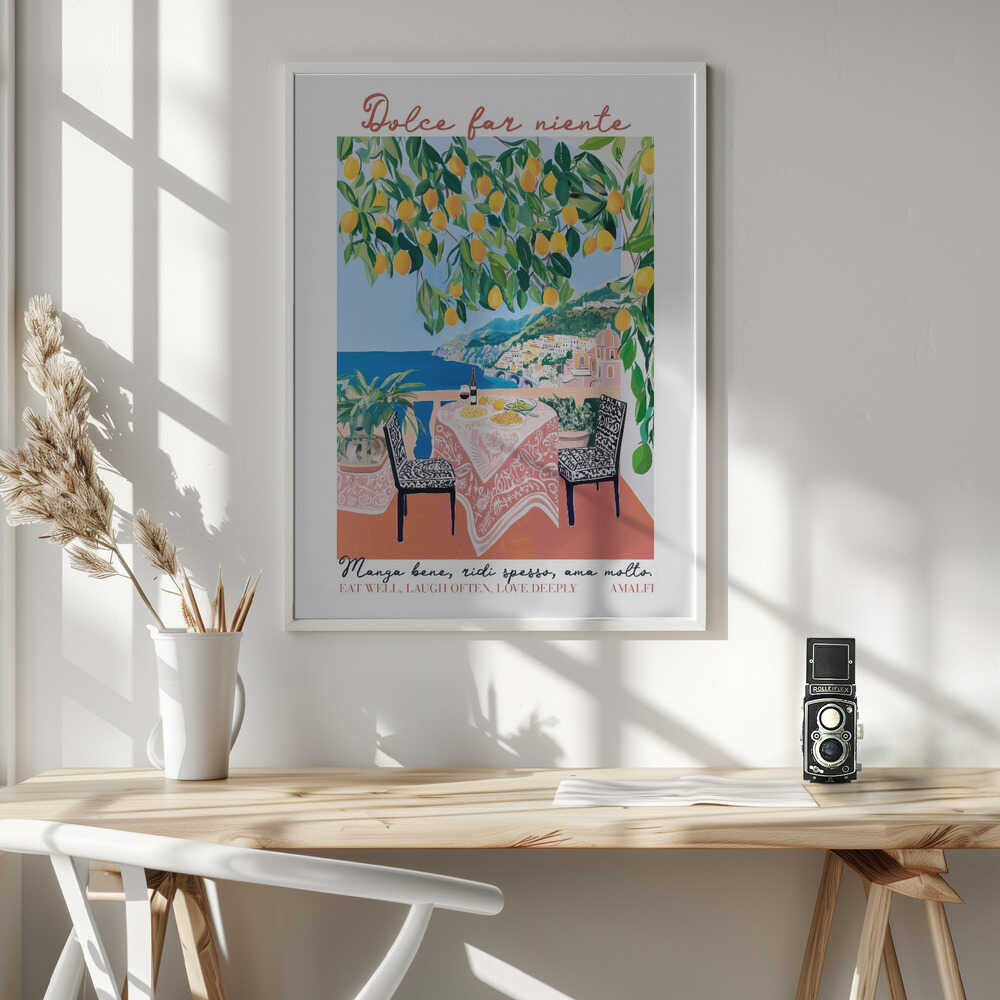 Eat Well Amalfi Poster
