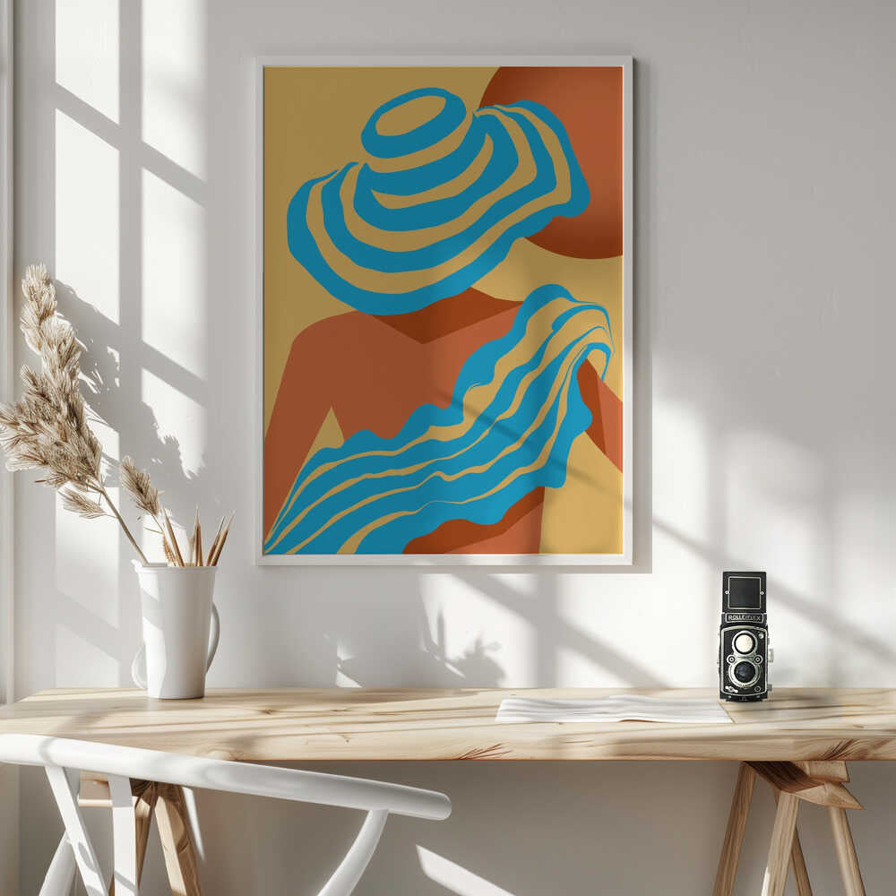 Sunlit Wavesstripe Poster