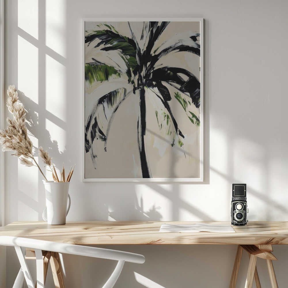 Abstract Palm Tree Poster