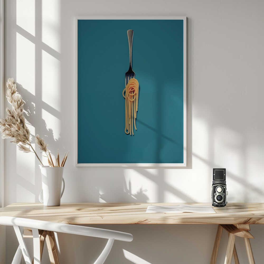 Pasta Swirl Symphony Poster