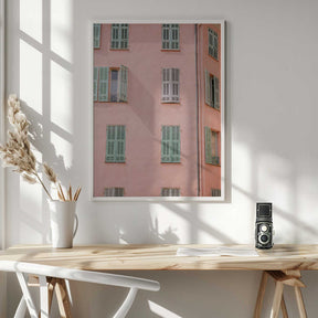 Pink Building Poster