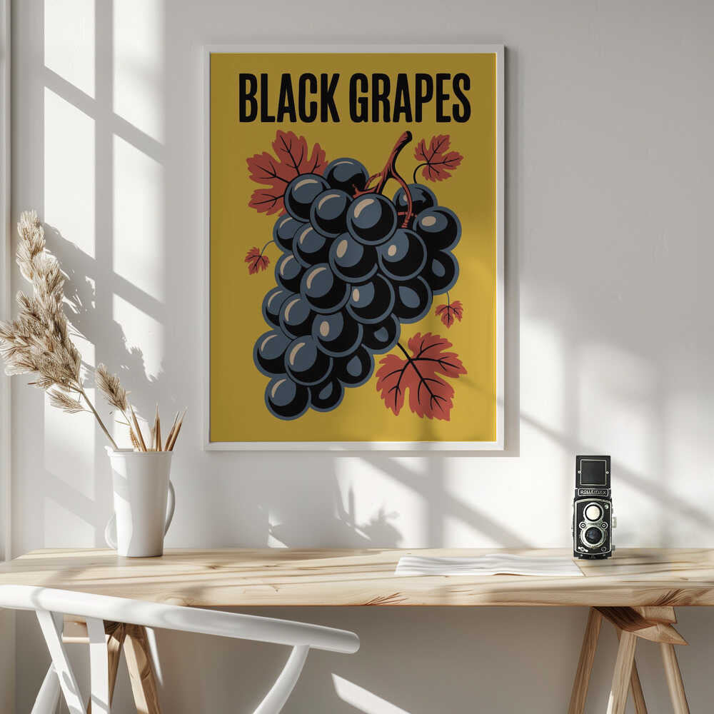 Grapes &amp; Leaves Poster